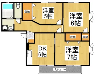 サンレイクさくら【1階】の間取り