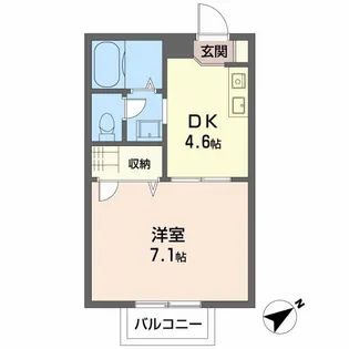 ティアラ藤【1階】の間取り