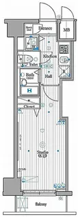グランド・ガーラ新横浜ノース【9階】の間取り