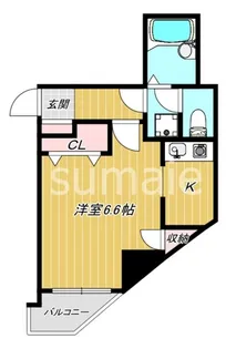 ビルクリバラ【5階】の間取り
