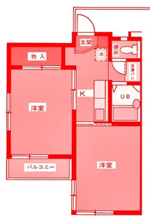 ラインハイム【2階】の間取り
