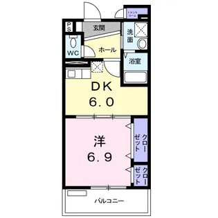 アーバンウィンズ3【6階】の間取り