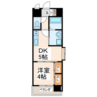 Twinkle Star水前寺【4階】の間取り