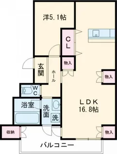 ウェルス【1階】の間取り