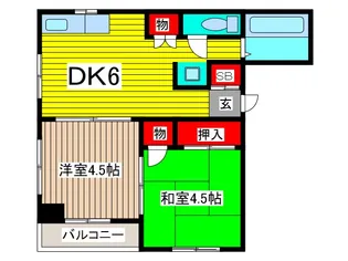 ハイツマエダII【2階】の間取り