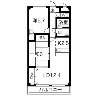 Belle demeure【6階】の間取り