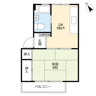 UR萩原【5階】の間取り