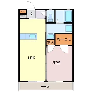 エステート永添【2階】の間取り