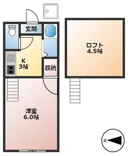 コーポ中村II【2階】の間取り