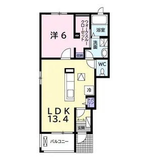 アヴェニュー【1階】の間取り