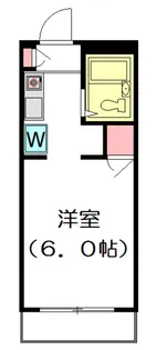 コーポラス田辺【1階】の間取り
