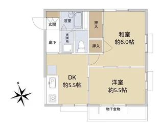 メゾン長谷川【2階】の間取り