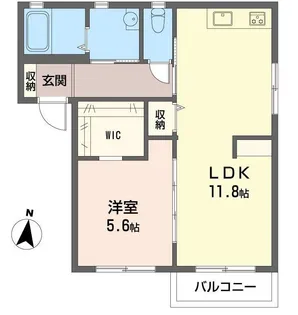 【SHM】グリーンエイト A棟【2階】の間取り