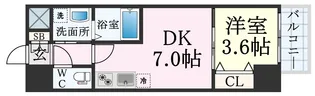 レオンコンフォート神戸駅前【6階】の間取り