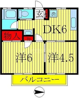 柏パークハイム【2階】の間取り