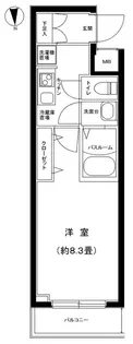 スカイコートグレース西六郷【4階】の間取り