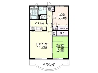 クレストコート【1階】の間取り