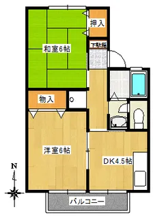 メゾンエンジェル【2階】の間取り