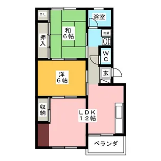 戸崎第3ビル 北棟【4階】の間取り