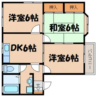 シャルム矢野東【2階】の間取り