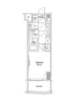 ザ・パークハビオ渋谷クロス【6階】の間取り