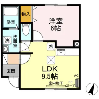 プランタン【1階】の間取り