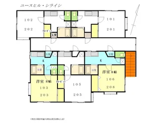 ユースヒルシライシ【2階】の間取り