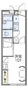 レオパレスソレイユ【1階】の間取り
