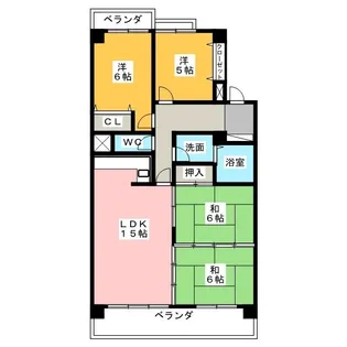 インテリジェント高間台I号館【3階】の間取り