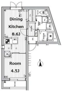 ブリステラス学芸大学前【2階】の間取り