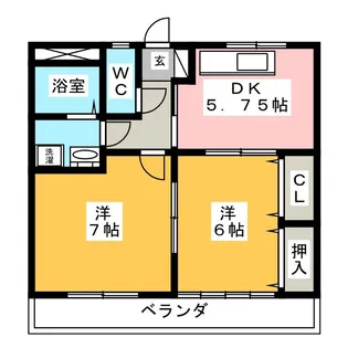 カスターニャ神久【2階】の間取り