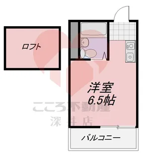 サンパレス21鳳【2階】の間取り