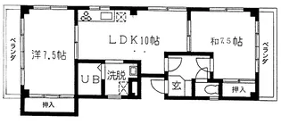 森野コーポ【2階】の間取り