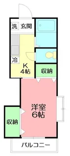 リヨン湘南【1階】の間取り