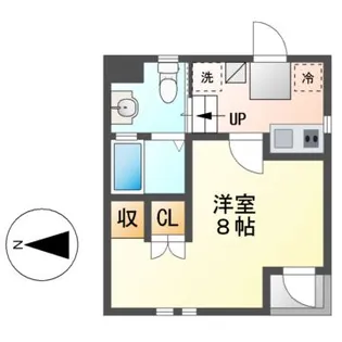 愛知県名古屋市北区黒川本通1【アパート】の間取り