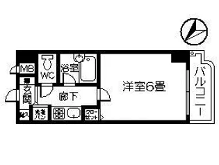 1Kの間取り画像