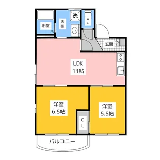 グリーンヒル旭【2階】の間取り