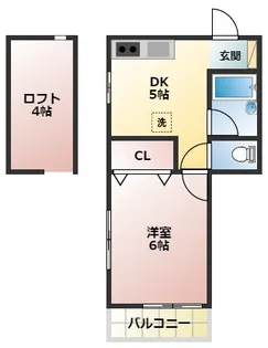 カーサ・エスペランザ【2階】の間取り