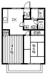 メゾンブランシュ【2階】の間取り