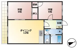 メゾン中央【2階】の間取り