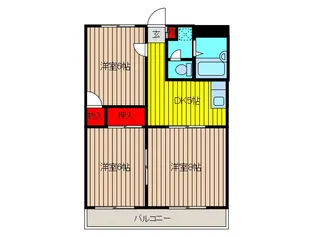 ガーデンヒルズ【2階】の間取り