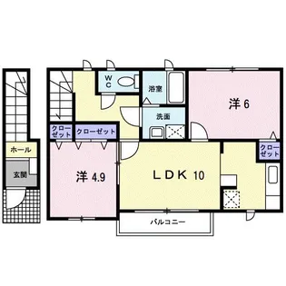 ブラビアコートI【2階】の間取り