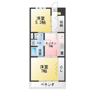 ジャスミンプラザ【3階】の間取り