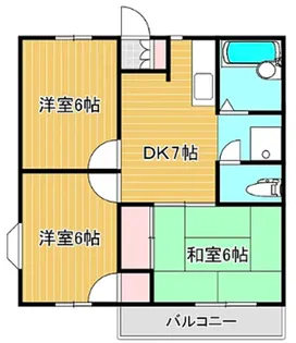 サニーレジデンスA【1階】の間取り