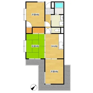 東海ホーム鴨江【2階】の間取り