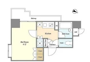 パレステュディオ渋谷STATIONFRONT【12階】の間取り