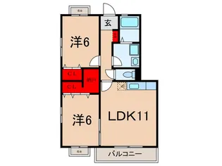 ガーデンハイツ大泉学園【2階】の間取り