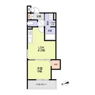 フォレストクリエオーレ宮前町弐番館【2階】の間取り