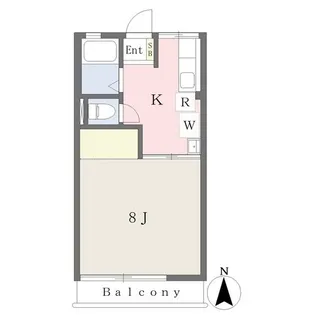 福島県郡山市香久池1【アパート】の間取り