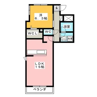 アクア・レガーレステージI【5階】の間取り